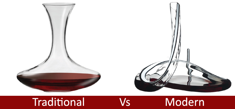 Traditional Vs Modern Wine Decanters